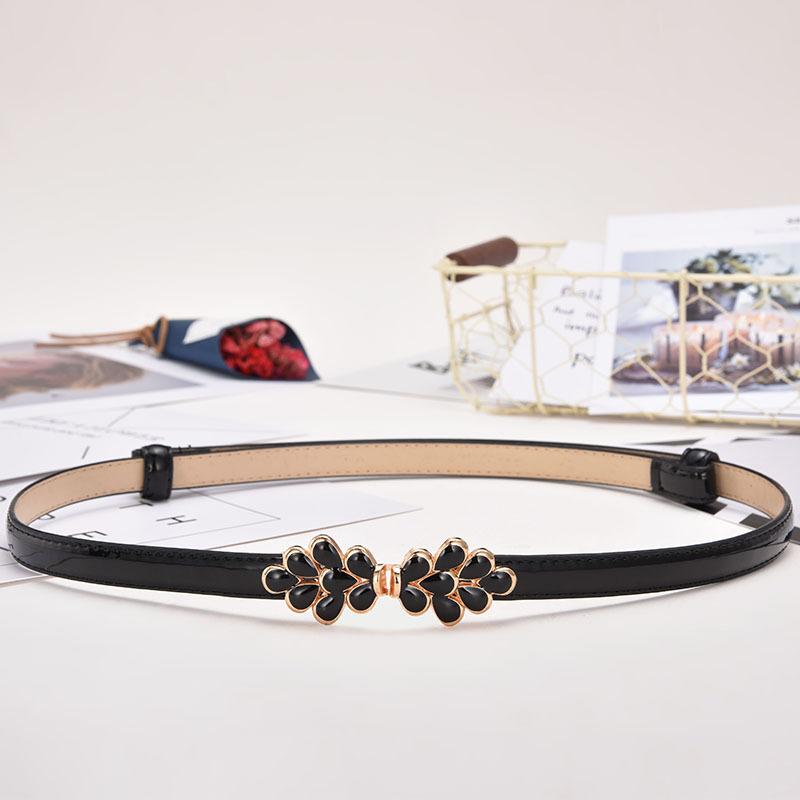 Belt Ladies Decorative Belt, Sweet Rhinestone Belt, Butterfly Pair Buckle With Belt Women