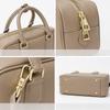 Bowling Bag Pillow Bag Fashionable Genuine Leather Single-shoulder Crossbody Handbag