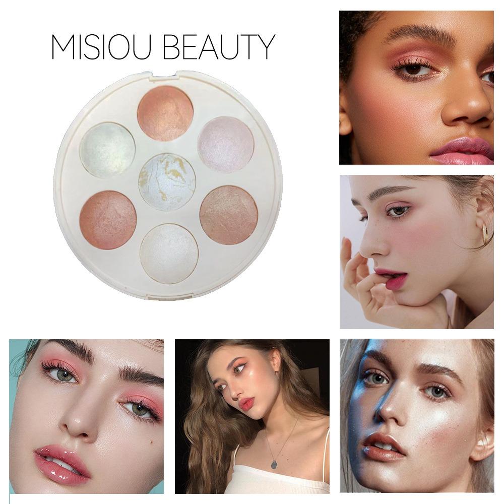 Misiou Beauty Bright Skin Tone Modification Contour High Face Value Matte Seven -color Eye Shadow Highlights