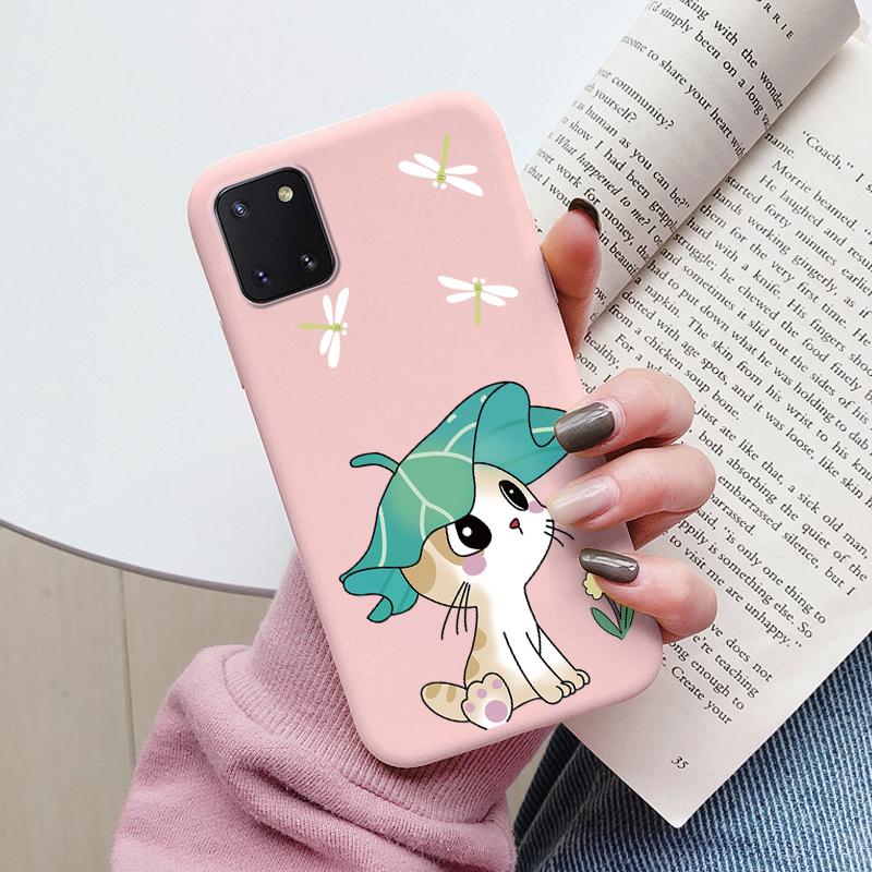 Měkké pouzdro pro telefon Samsung Galaxy Note 10 Lite Kryt na telefon Roztomilé květiny Motýl Fundas TPU Coque Pro Samsung Note 10 Lite Nárazník