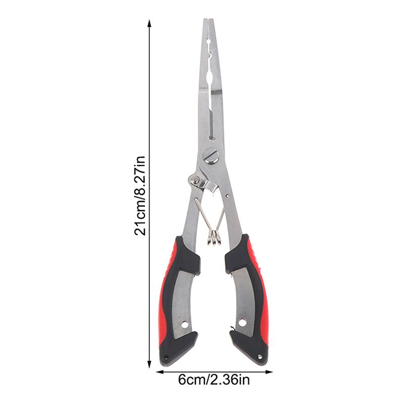 Multi-Functional Fish Pliers Ergonomics Anti-Slip Cut Fishing Line Fishing Tied Hooks Pliers Outdoor Tools Line Cutter