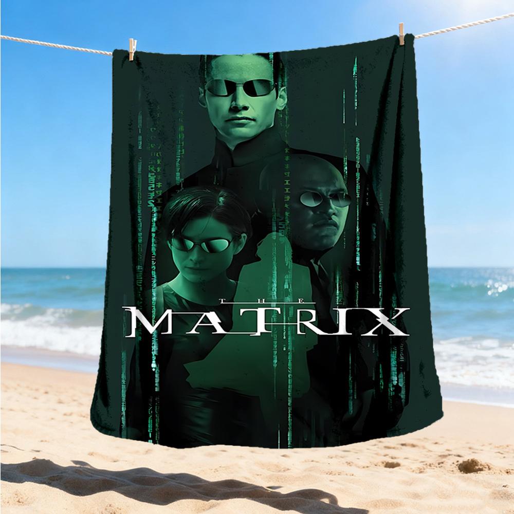 1pc Matrix, Neo Outdoor Flannel Throw Blanket Soft, Lightweight & Warm