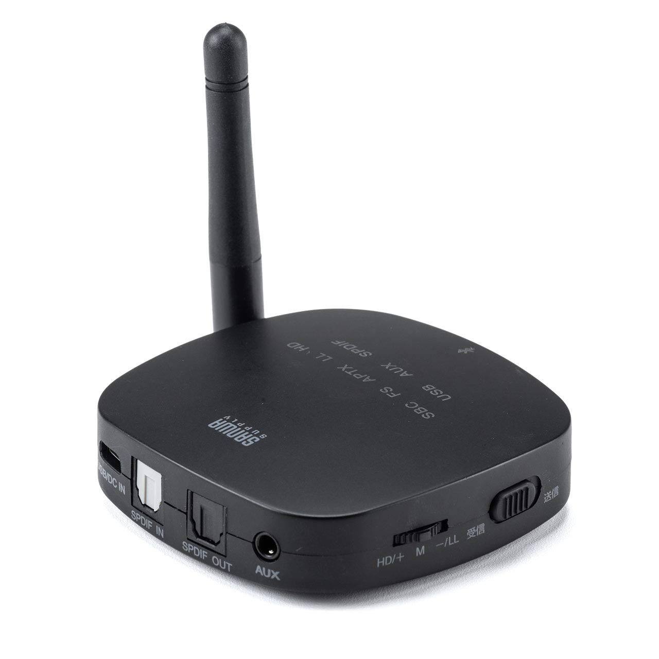 

Sanwa Direct Bluetooth Audio Transmitter Receiver Low Latency HD Compatible apt-X LL/FastStream apt-X 3.5mm/Optical Digital/USB 400-BTAD008