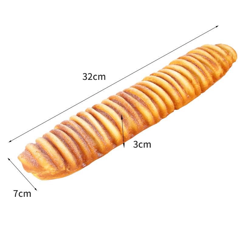 Umělý chléb Dort Toast Měkký PU Model bagety Potravina Falešný chléb Simulační ozdoby Pekárna Dekor Fotografie Rekvizity
