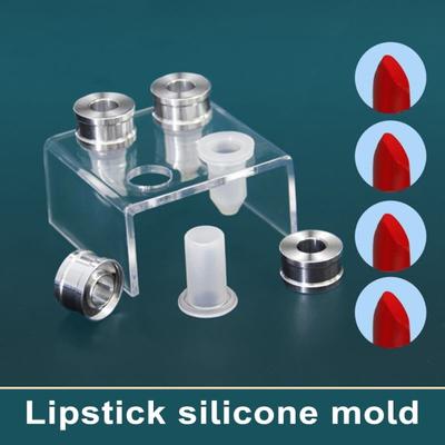 1 Set Mold Set DIY Handmade Lipstick Washable Reusable Silicone Mold for Perfectly Shaped Lipsticks