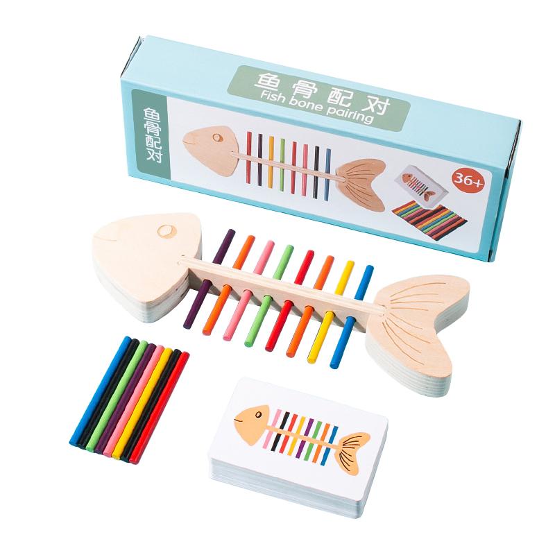 Children Color Matching Stick Balance Games Fine Motor Training Color Sorting Puzzle Learning Board Game Montessori Sensory Toys