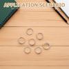 100Pcs Iron Book Binder Rings Openable Loose Leaf Rings for Office School Document Binding Photo Album Flashcards