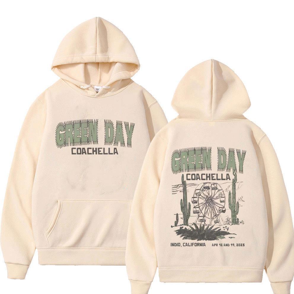 Punk Band Green Day Graphic Hoodie Men's Women's Classic Gothic Rock Hooded Sweatshirt Unisex Oversized Pullover Hoodies
