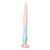 Anal X 39cm TaRiss's Plug, Textured, Anchor-Shaped Base, Luminous, Silicone, Blue, Beige, M, 4.5cm