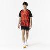 Mizuno Table Tennis All Japan Design Game Short Red Wear, Shirt, Sleeve, Unisex, 82JAB501,