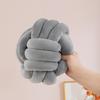 Nordic Hairball Pillow Three-strand Rope Knotted Ball Pillow Hand-woven Velvet Pillow Cushion Knot Bay Window Cushion
