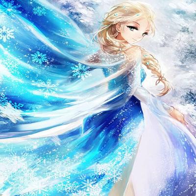 Round Drill Diamond Needlework Diamond Painting Cross Stitch Home Decoration Gifts "Ice Queen