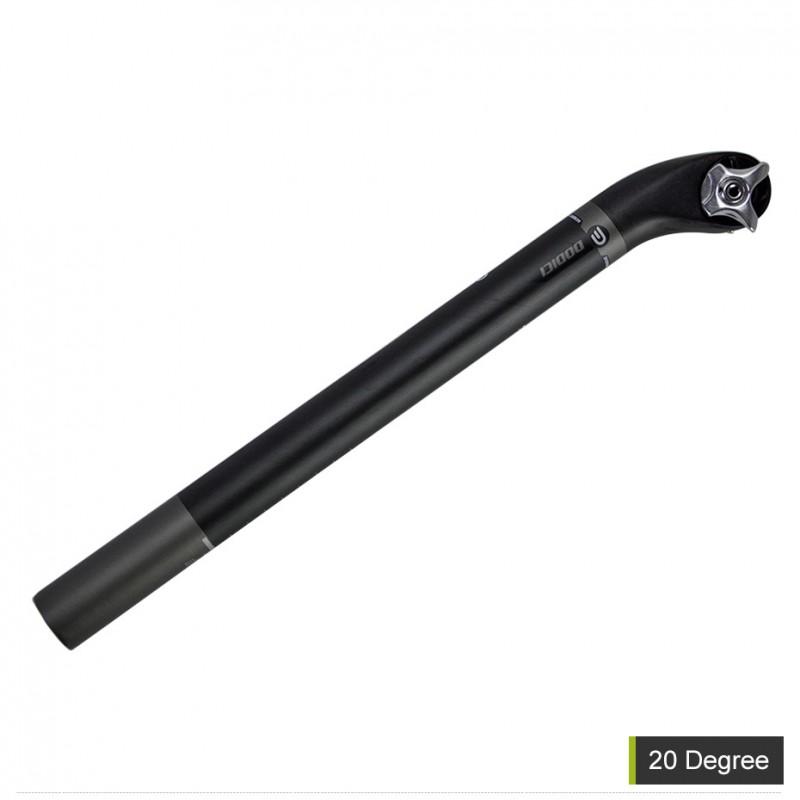 Carbon Fiber Bicycle Seat Post With 5 20 Offset Round Head Clamp Included 27.2mm/31.6mm Diameter