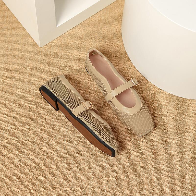 Fashion 2025 women Summer Luxury s MS Hollow Sandals Women Flats Shallow New Beach Shoes Comfort Retro Female Flat shoes