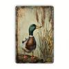 Vintage Enten Metallposter Wandkunst für Wohnzimmer