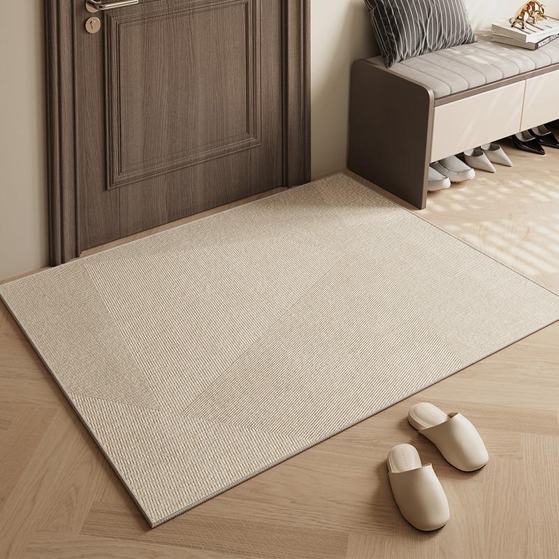 Home Entrance Mats Porch Scratching Ground Mat Simple Striped Modern Style Carpet High Quality Tpr Bottom Non-slip Durable Rugs