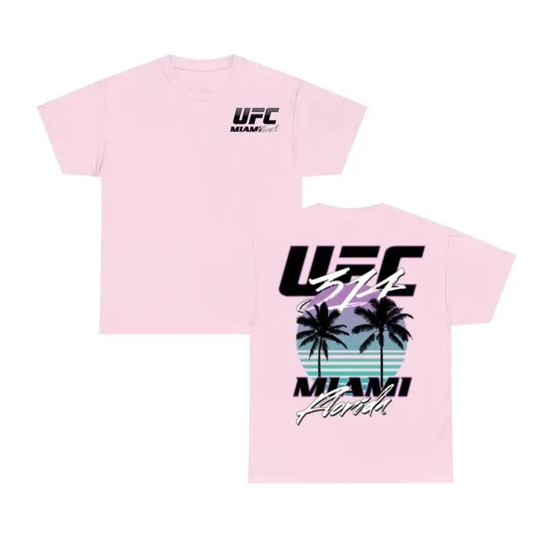 COMBATWEAR UFC 314 Miami Men s T-Shirt - Synthwave Retro, Graphic Tee T-Shirt XL