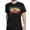 Flag With Lion And Sun Persian Heritage Unisex Unisex T Shirts Pahlavi Funny Tees Crewneck Tshirt Cotton Gift Tops