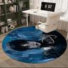 The Addams Family Chair Mat Round Rug Office Carpet, Non Slip, Suitable for Living Rooms, Bedrooms,Decor1205732a