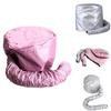 Luxurious Pink Hair Dryer Hat Professional Home Hair Care Heating Cap