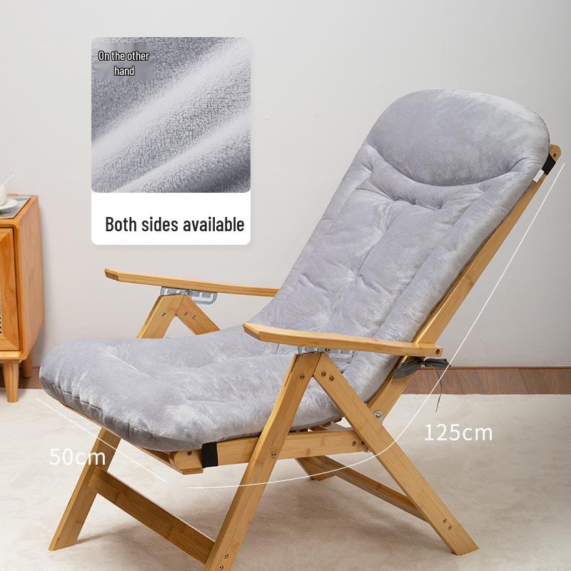 Winter Lounge Chair Cushion: Thick, Soft Seat & Backrest Support for Extended Sitting
