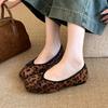 Fashion Bailamos Slip On Women Fur Flats Fashion Elegant Butterfly-knot Autumn Furry Shoes Classics Ladies Comfort Soft Sole Mary Jane S