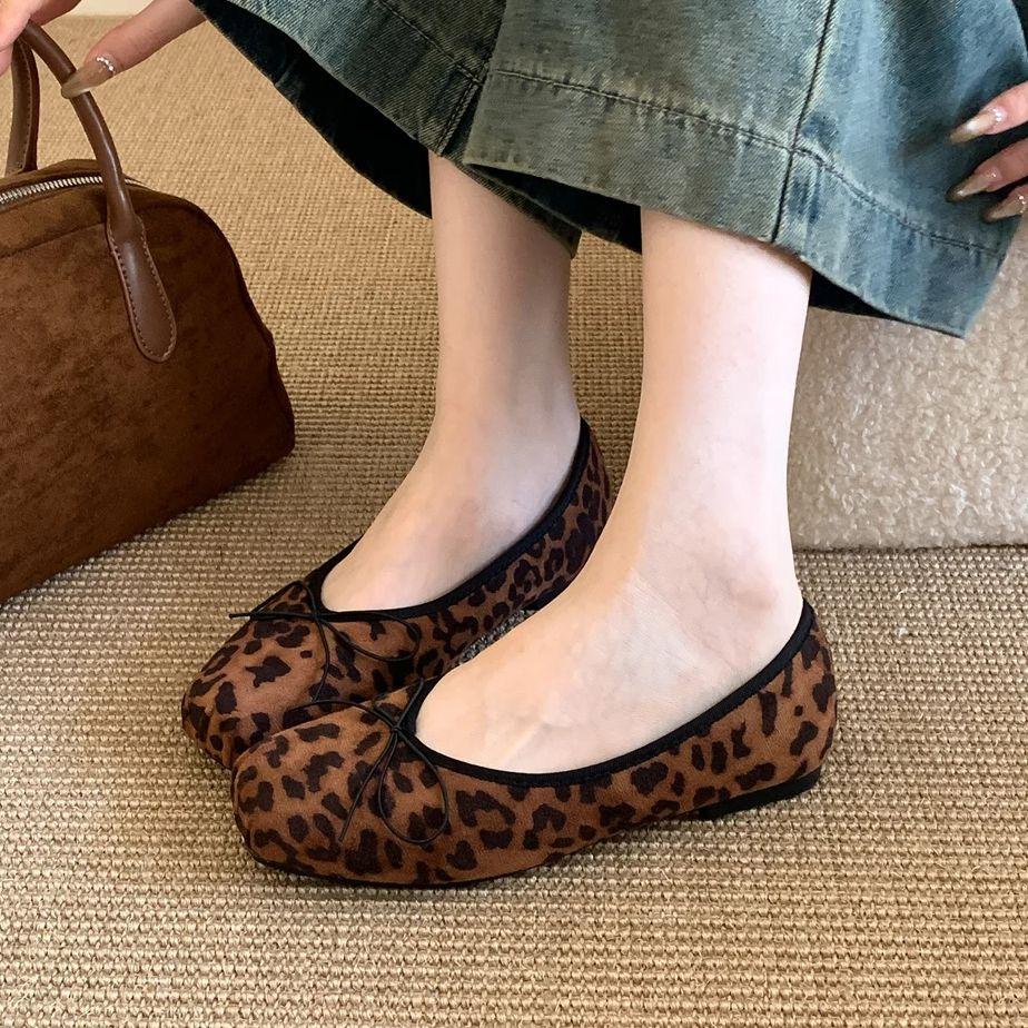 Fashion Bailamos Slip On Women Fur Flats Fashion Elegant Butterfly-knot Autumn Furry Shoes Classics Ladies Comfort Soft Sole Mary Jane S