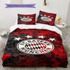 Set Biancheria da Letto con Fantasia FC Bayern Monaco Copripiumino Federa Decorazione per la Casa Regalo (1 * copripiumino + 2 * federa, senza nucleo)