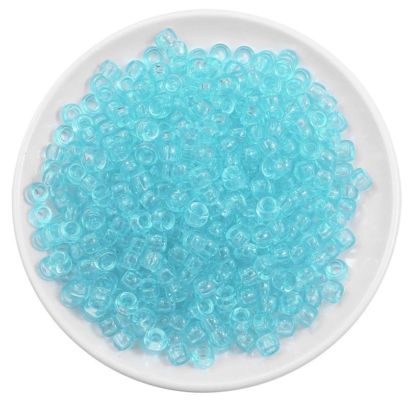 Acrylic Large Hole Barrel Beads 9x6mm for DIY Bracelet Jewelry Making
