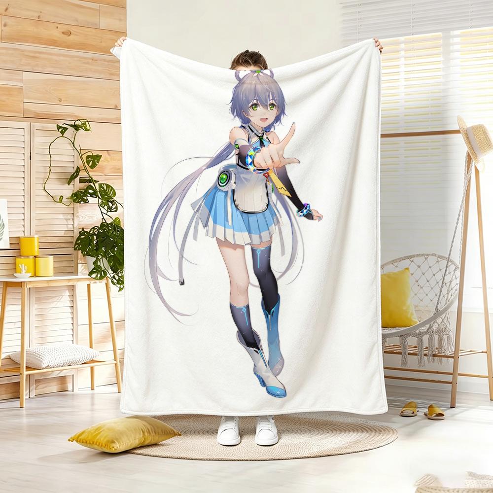 Anime Character L-LuoS TianyiS Throw Soft Warm Throw Blanket for Bedroom Living Room Bed Travel Camping Picnic Gift