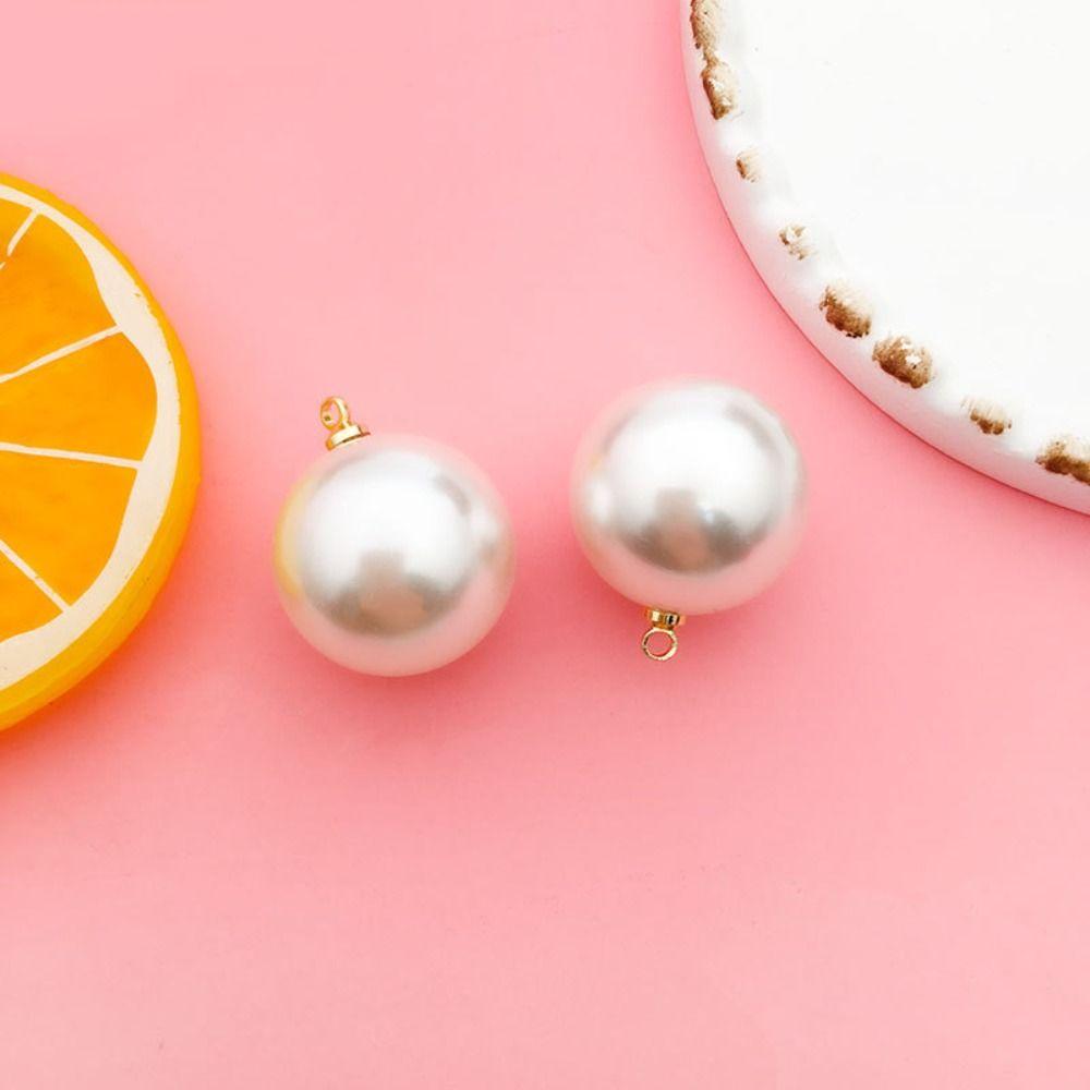 10PCS Handmade Imitation Pearl Clothes Decor DIY Dangle Earrings Pendant  Zipper