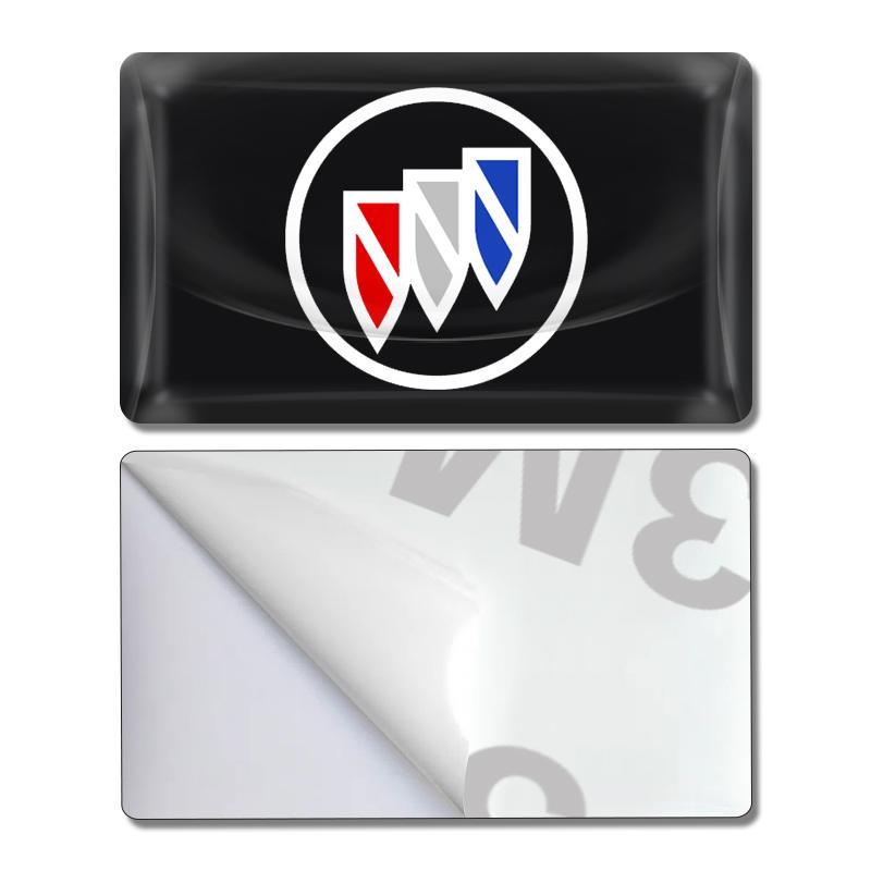 2/5/10 Stück Kohlefaser Lenkrad Auto Logo Emblem 3D Aufkleber für Buick Envision GS GL6 GL8 Avenir Riviera Lesabre Velite Verano
