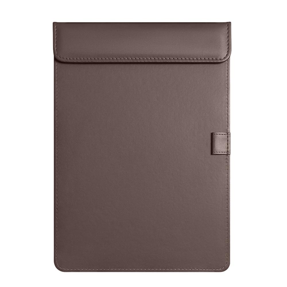 PU Leather Signature Writing Pad Magnetic Absorption Clip Board Writing Clipboard  School Office