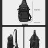 2025 Men's Large Capacity Canvas Chest & Shoulder Bag – Multifunctional Tactical Crossbody with Oxford Cloth for Outdoor Use