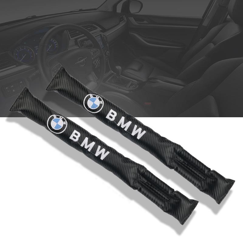 For BMW 5G312026 Hot Sporty Carbon Fiber Style Car Seat Gap Leakproof Pad Protective Seat Slot Cover Cushion Interior Decor Parts For BMW E36 E64 E85