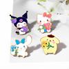 Beautiful NEW HOT Japanese Sanrio Cartoon Badges Cute Cinnamoroll Hello Kitty Pin Accessories Long Lasting High Quality