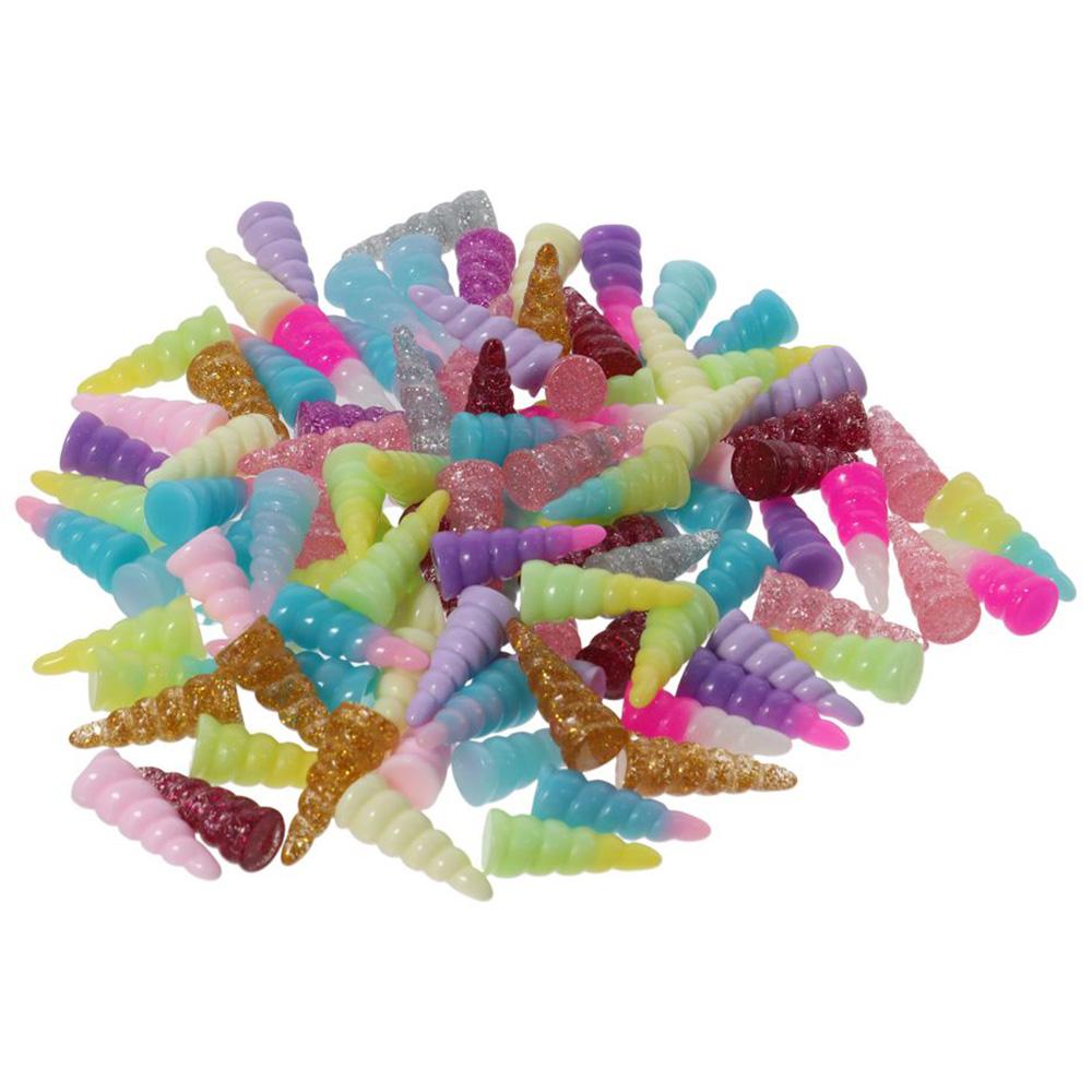 

Pendant for Jewelry making Resin Glitter Horn Charm Multicolor Loose Beads Resin Charms for Key Ring Handmade Crafts Lovers белый