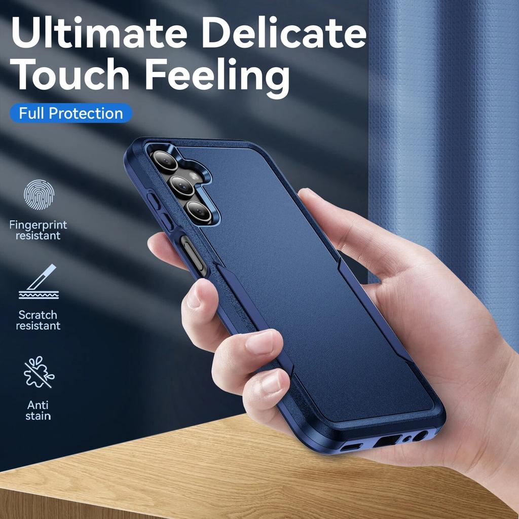 Matte Feeling Strong Handyhülle für Samsung Galaxy S24 Plus S23 Ultra S22 S21 FE S20 5G Fallschutz Rückseite