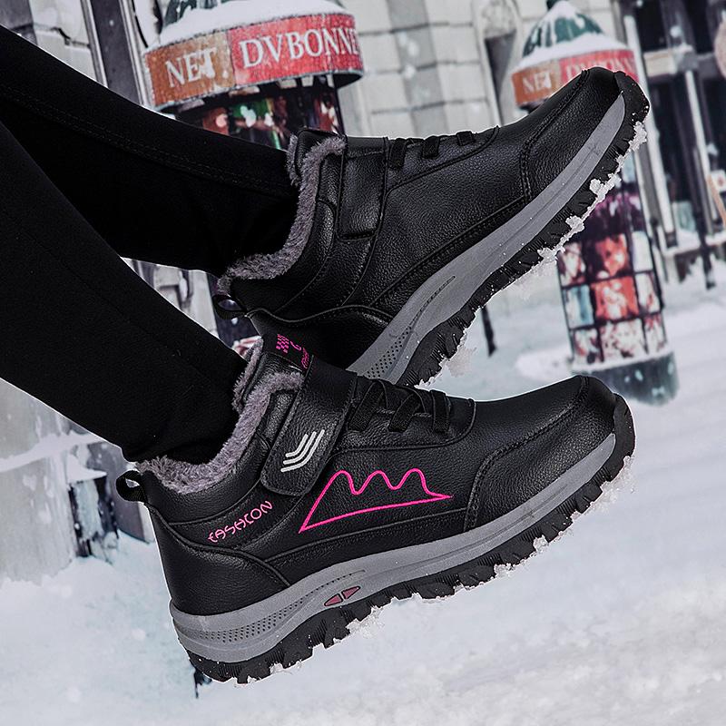 Autumn/Winter Men's Plel Warm Cotton Shoe Large -sized Outdoor Fight Slip -resistant Elderly Cotton Shoe