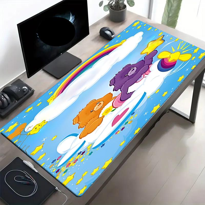 Care Bears Print Mouse Pad, Anti‑Slip Desktop keyboard Mat, for PC Laptop Gaming Working Daily Use, Cool Festival Surprise Gift