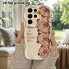 Phone Case: 2D Flat Samsung Galaxy A34 A35 M05 M06 S20 S22 S21 FE Plus 5G Protective Case, Couple Style, Layered Capybara, Christmas and Halloween Gif