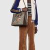 Gucci X Disney Print z Kaczorem Donaldem Duża Pojemność Płócienna i Skórzana Torba Tote Męskie Torby Tote Heban 648134-2N0AT-8679
