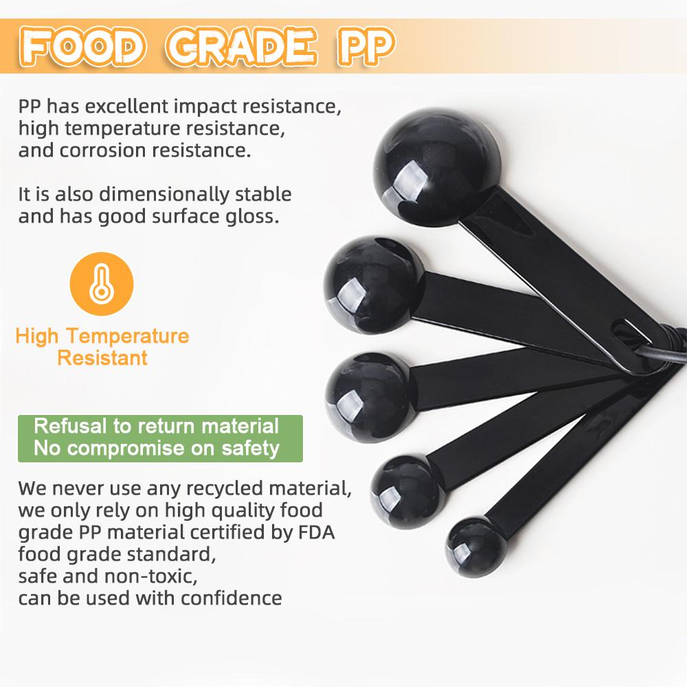 5/10PCS with Scale Measuring Spoon Teaspoon Multipurpose Spoon Cake Baking Flour Food Measuring Cup  Scoop Home Kitchen Cooking