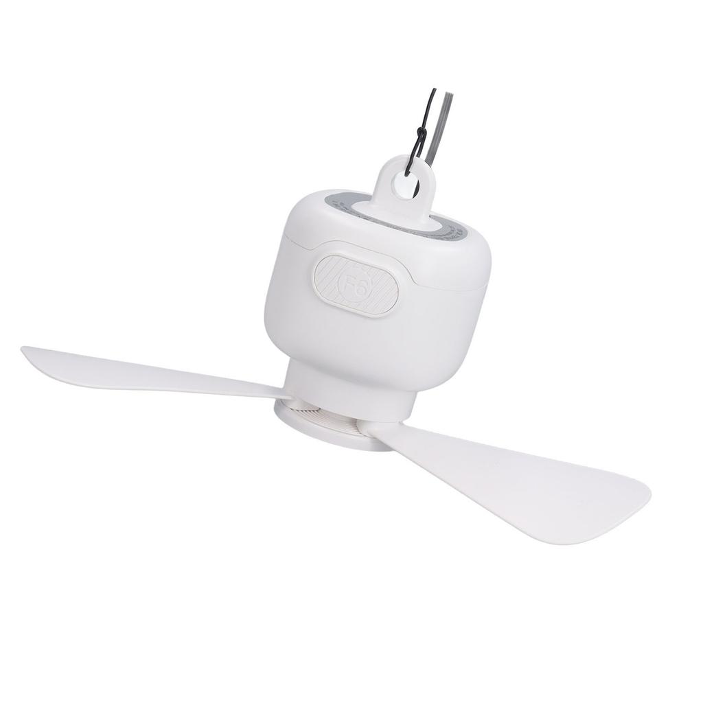 Tragbarer Hänge-Deckenventilator 3 Windgeschwindigkeiten Mini USB Zeltventilator mit 3 abnehmbaren Flügeln Leise für