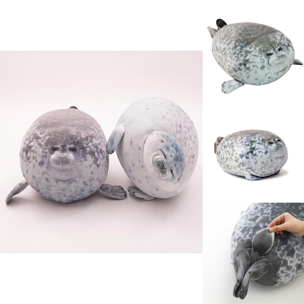 Large Chubby Blob Seal Plush Toy Animal Pillow Pet Soft And Cute Ocean Stuffed Doll Gift