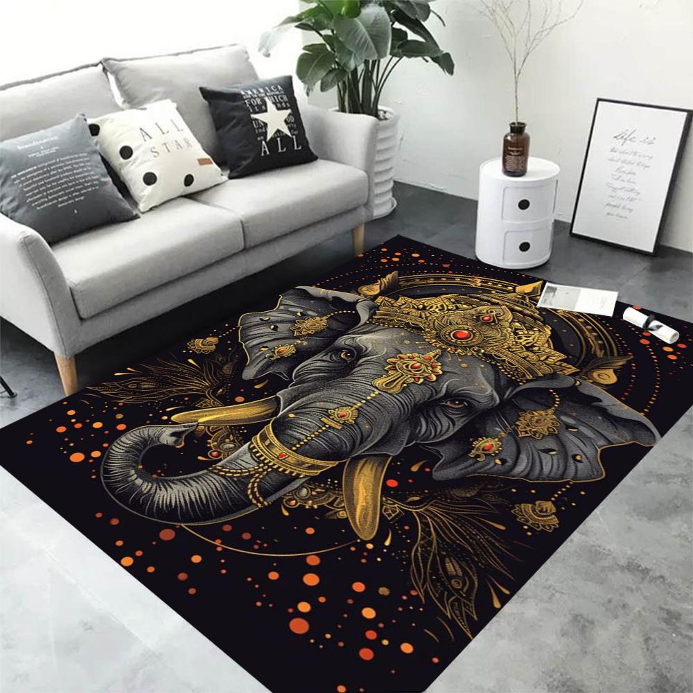  Disney Thai Style Elephant Carpet Home Office Large Area Decorative Mat Yoga Garden Balcony Four Seasons Mat Gift