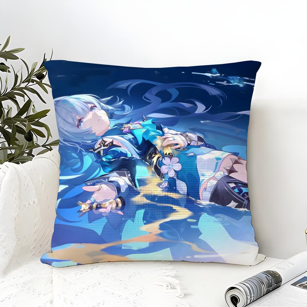 Art Game H-Honkai Star Rail 2 Pillow Case Linen Pillow Case Sofa Home Decor Cushion Cover Cushion Cove