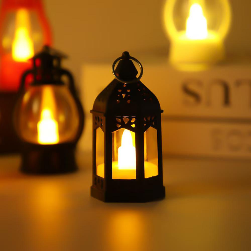 Vintage LED Kerosene Lamp: Electronic Candle Light for Christmas, Halloween, Bar, and Festival Decor