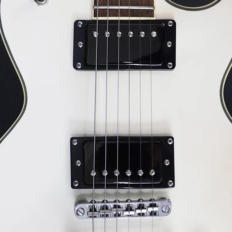 2Pcs Aluminum Alloy Neck Bridge Humbucker Pickup Mounting Ring Neck Bridge Pickup Curved Frames Set For Guitar