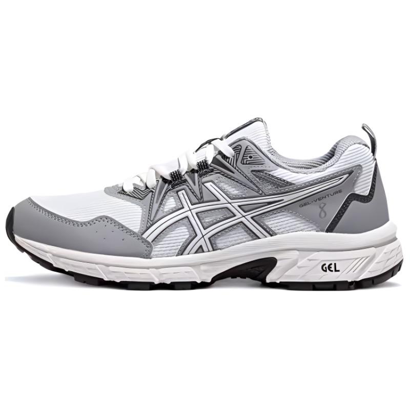 New Asics Gel Venture 8 Low Top Running Shoes Women's Gray White 1012B637-100